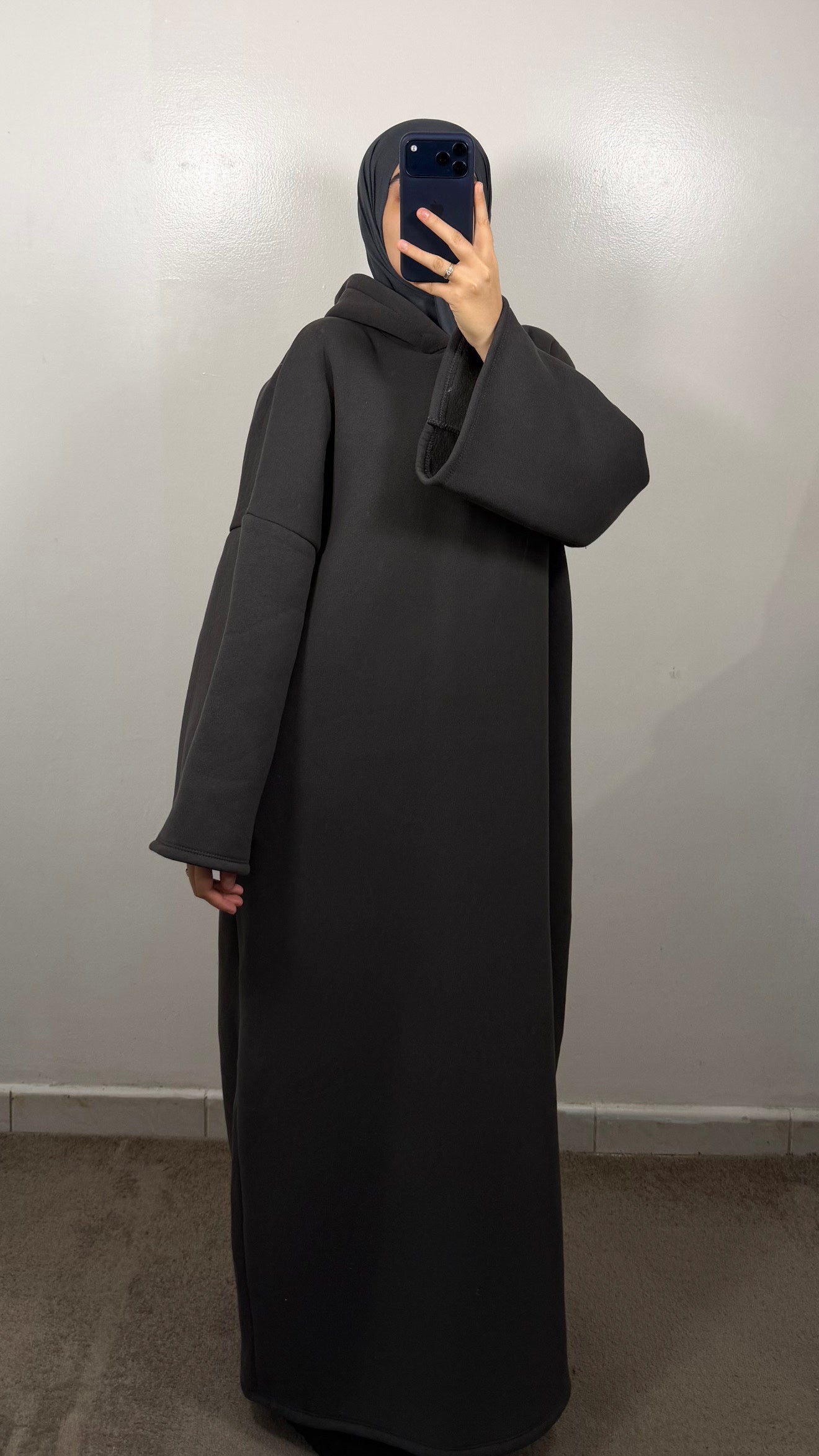 ROBE SWEAT AMIRA GRIS ANTHRACITE