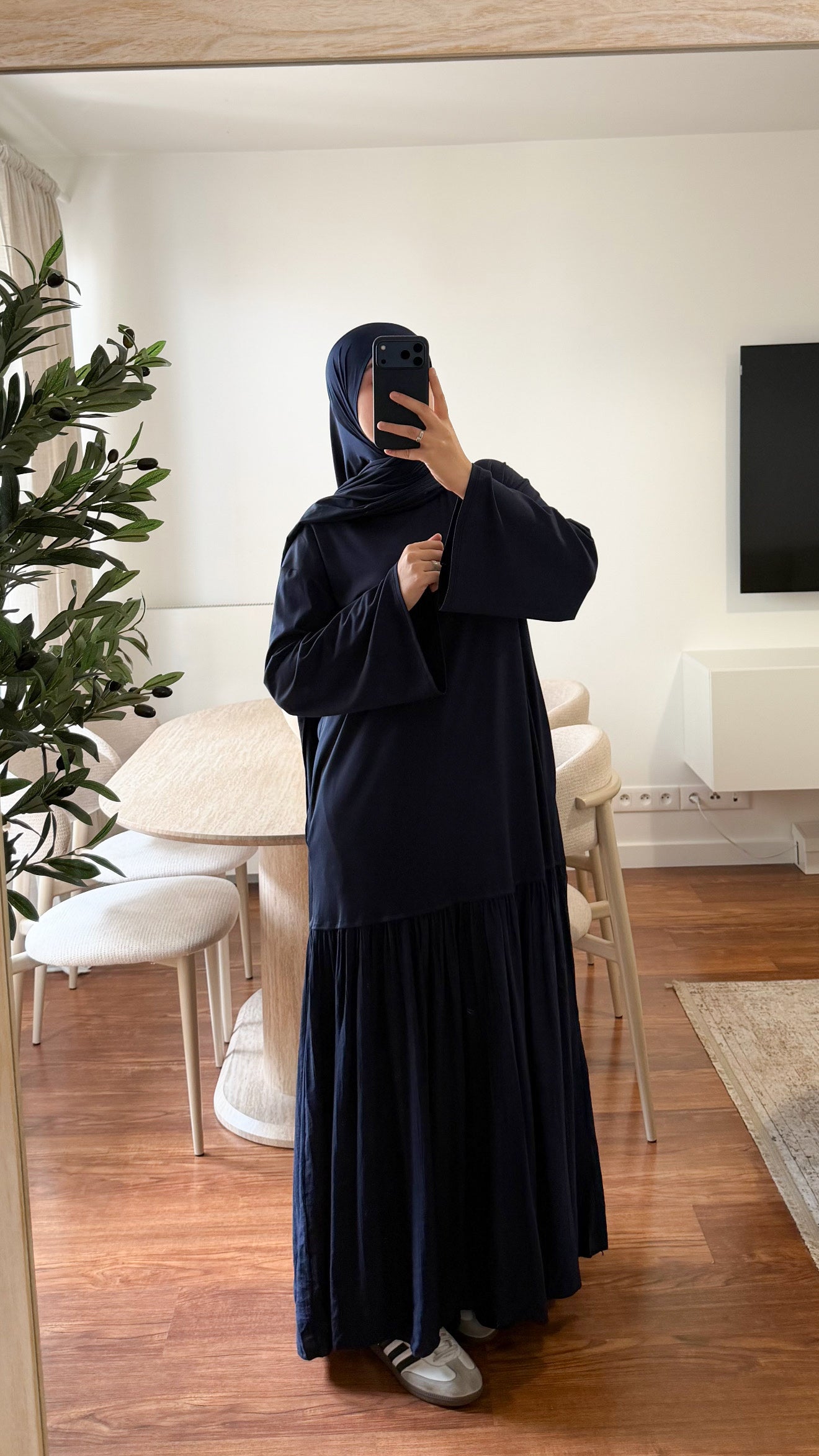 ROBE T-SHIRT BLEU MARINE