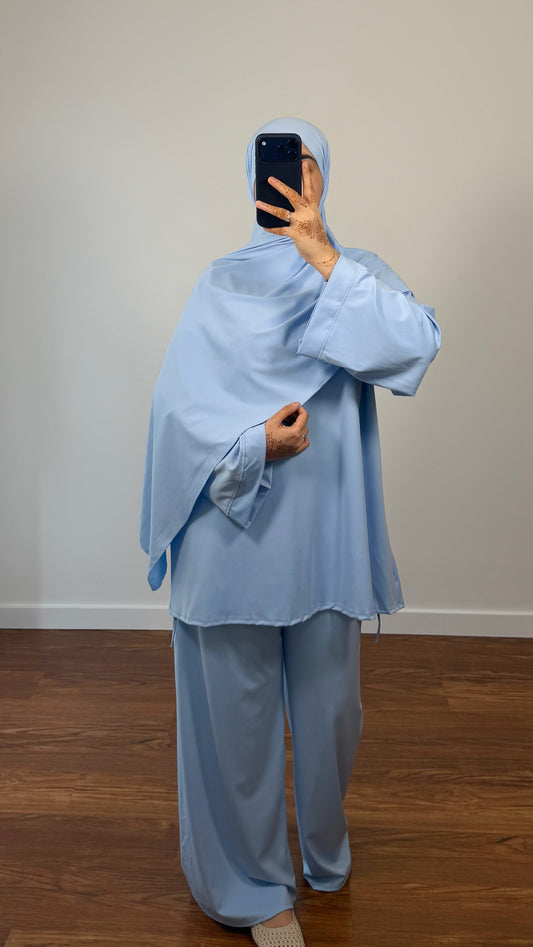 BURKINI INAYA 3 PIÈCES BLEU CIEL