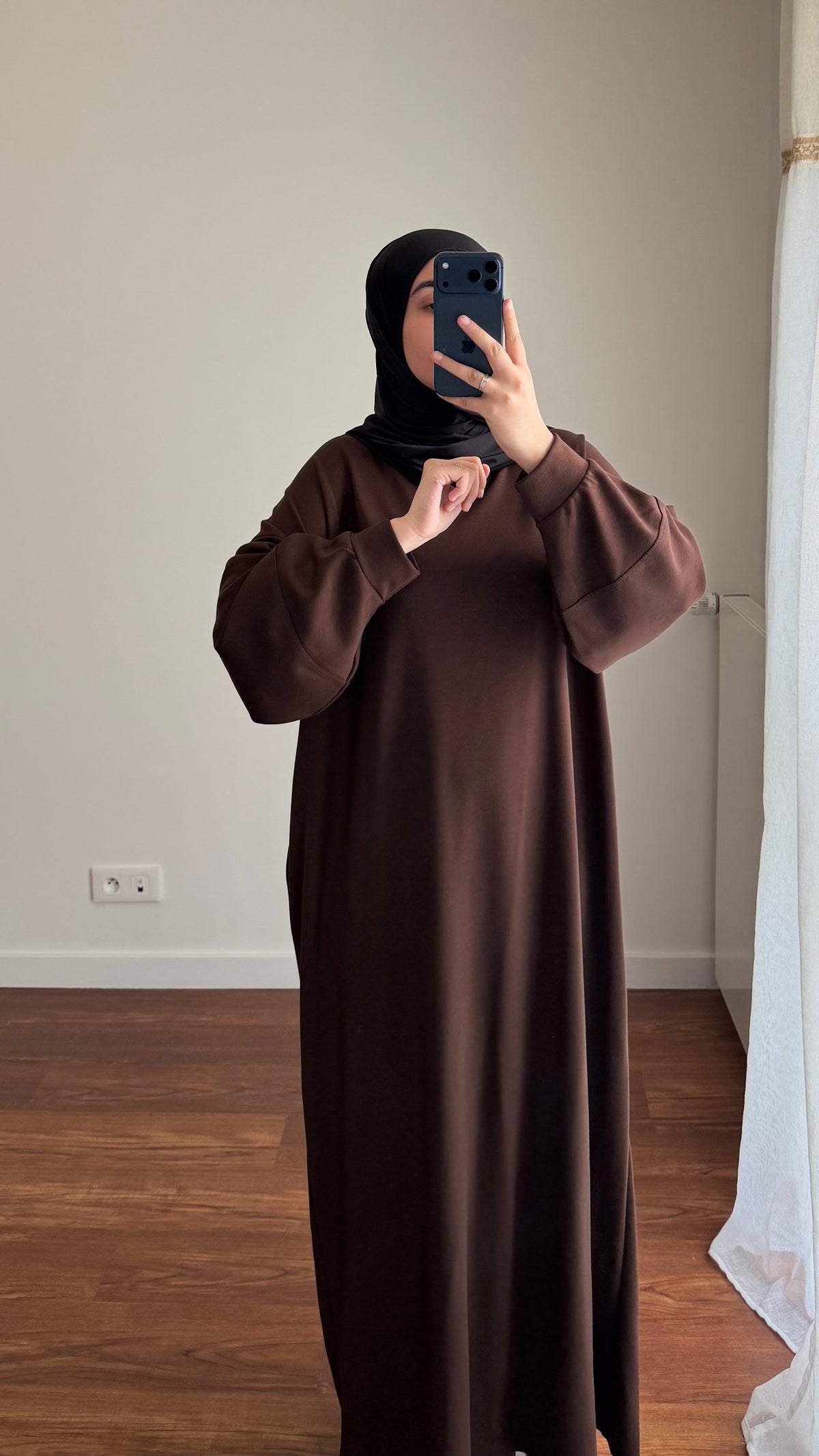 ROBE SWEAT MARRON