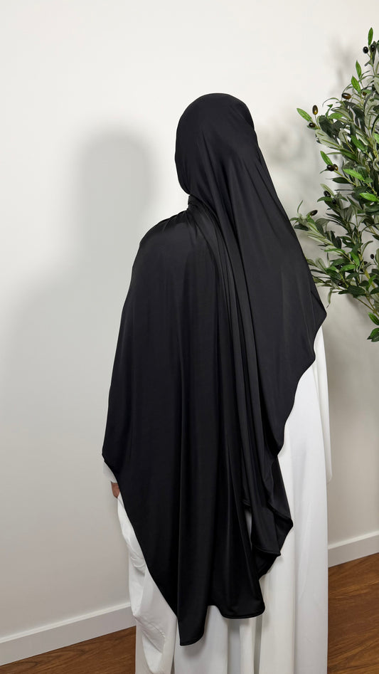 HIJAB JERSEY LIQUID NOIR