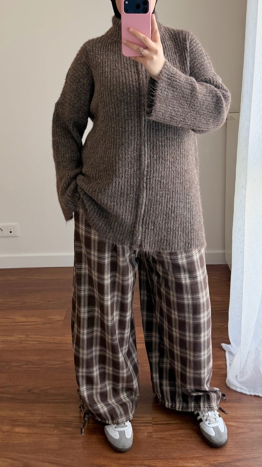 PANTALON JIHANE MARRON