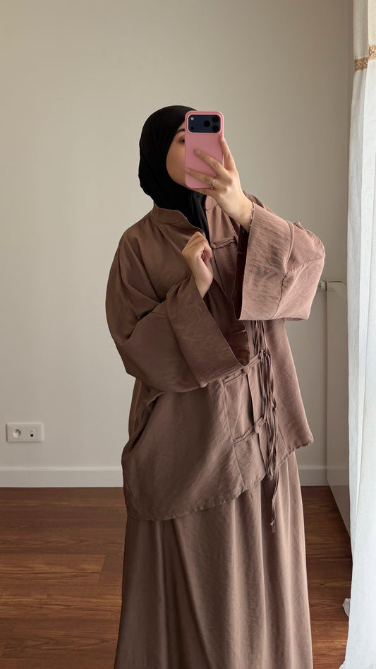 ENSEMBLE JUPE TOKYO MARRON