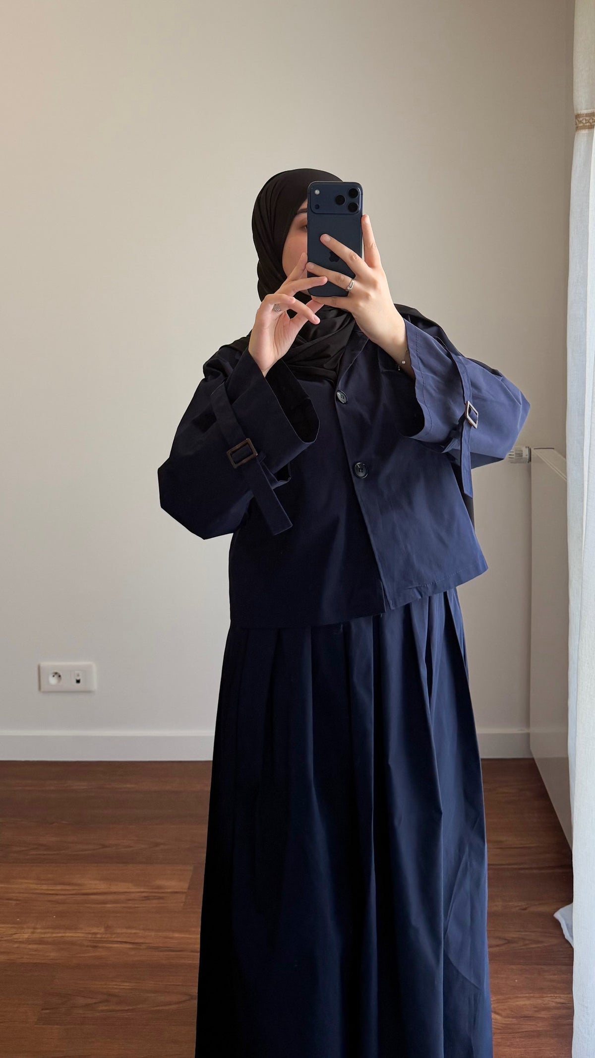 ENSEMBLE TRENCH BLEU MARINE