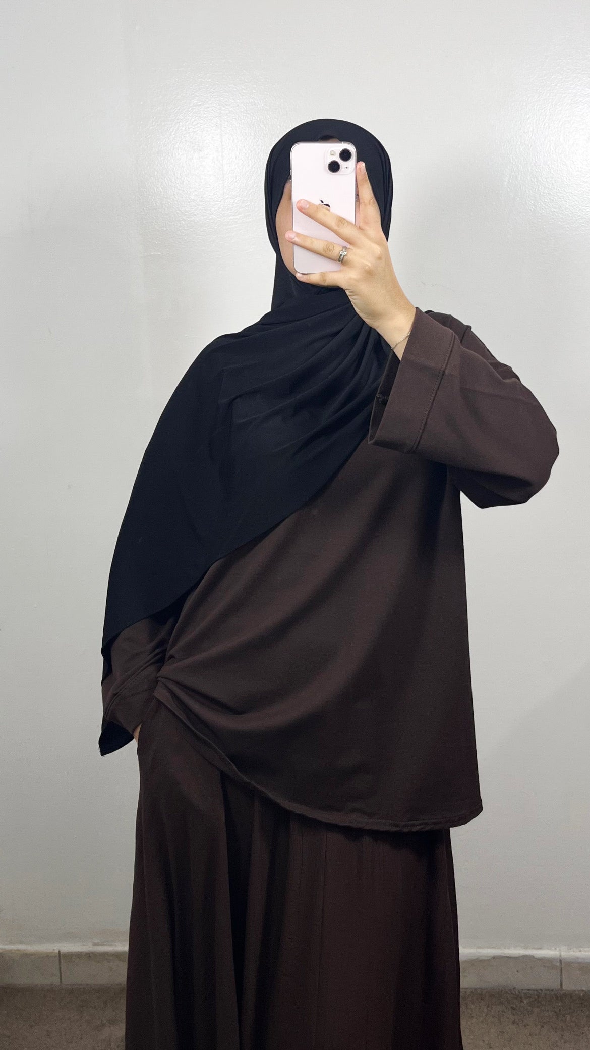 T-SHIRT COTON MARRON