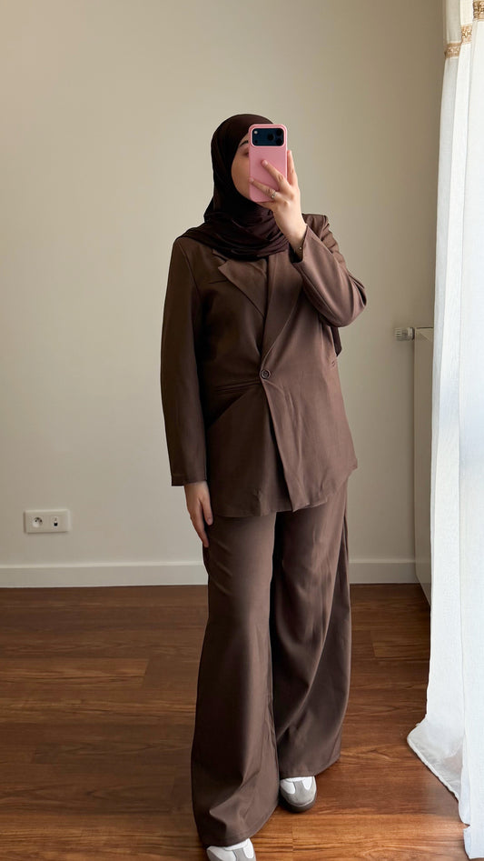 ENSEMBLE BLAZER MARRON
