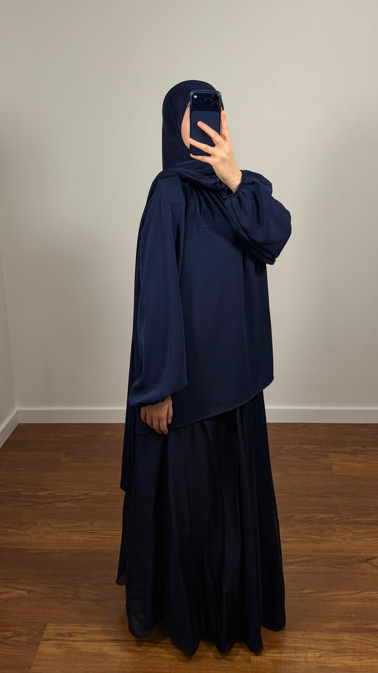 ENSEMBLE JUPE ZEYNEB BLEU MARINE