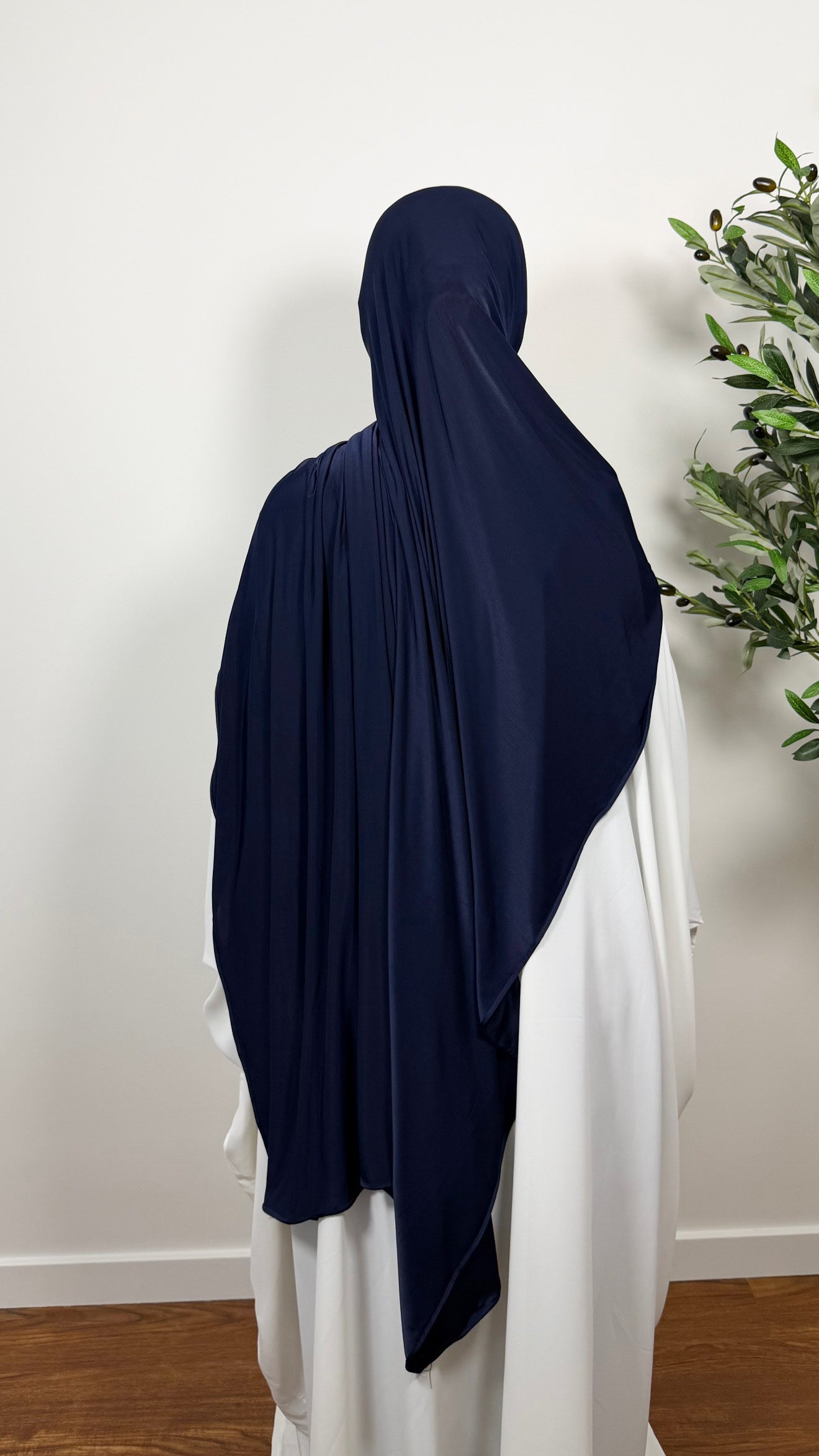 HIJAB JERSEY LIQUID BLEU MARINE