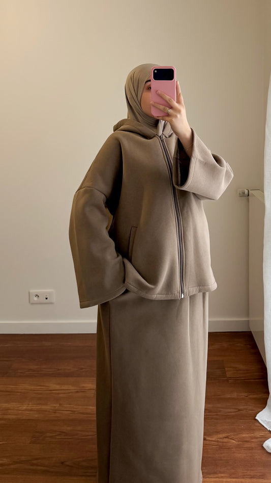 ENSEMBLE JUPE COMFY TAUPE