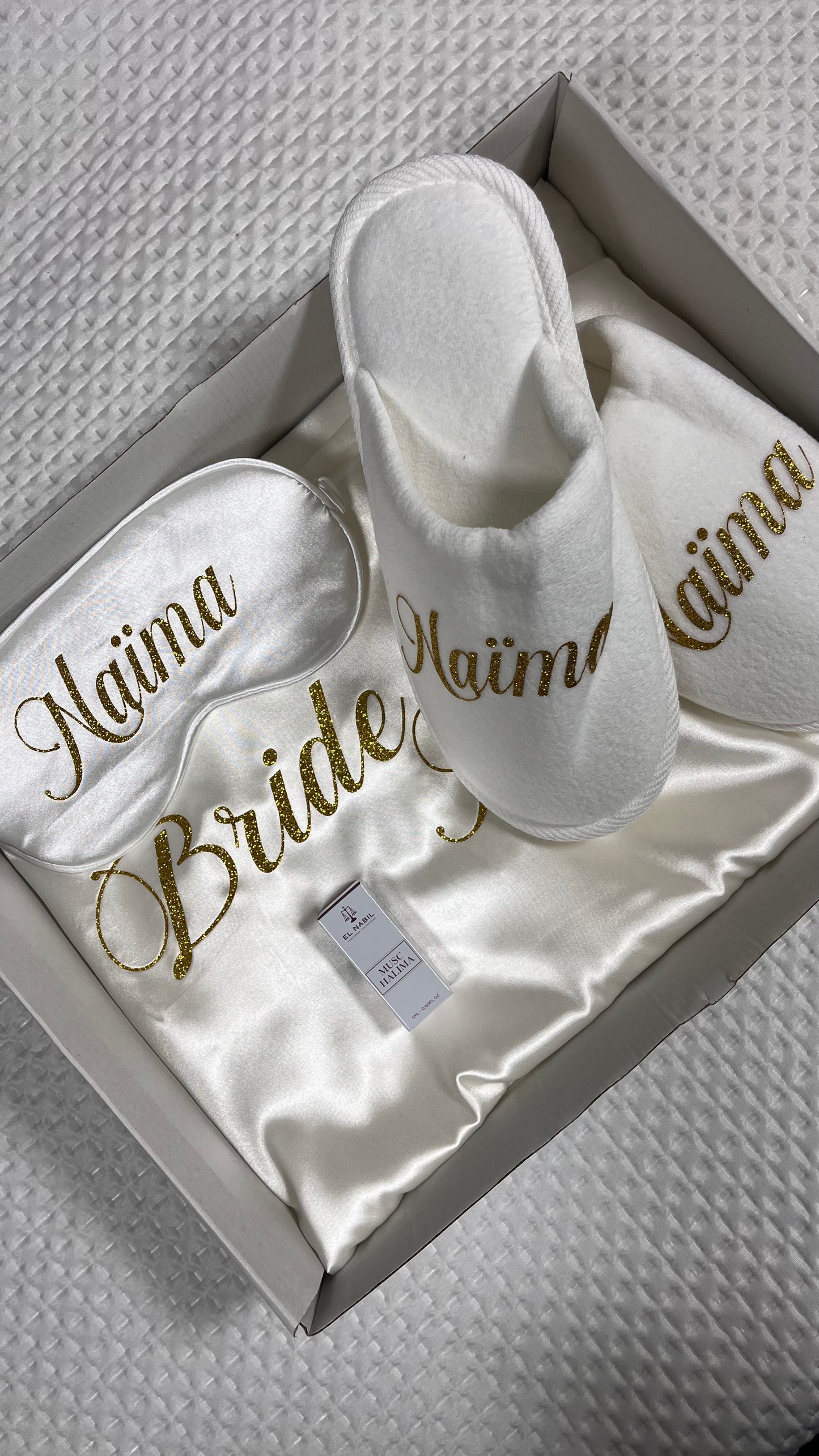 BRIDE BOX SINGLE WHITE BATHROBE