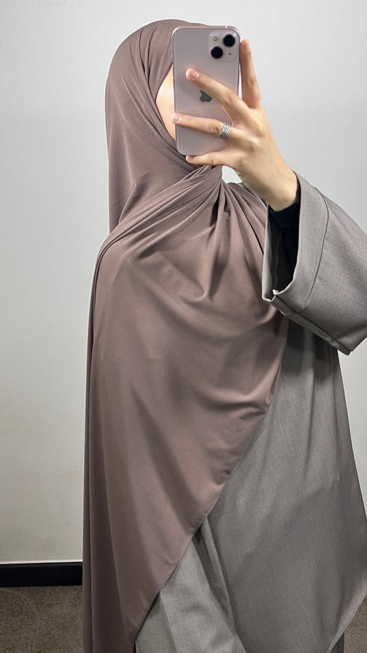 HIJAB JERSEY PREMIUM DE LUXE TAUPE