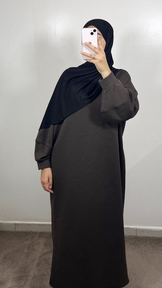 ROBE SWEAT COMFY MARRON