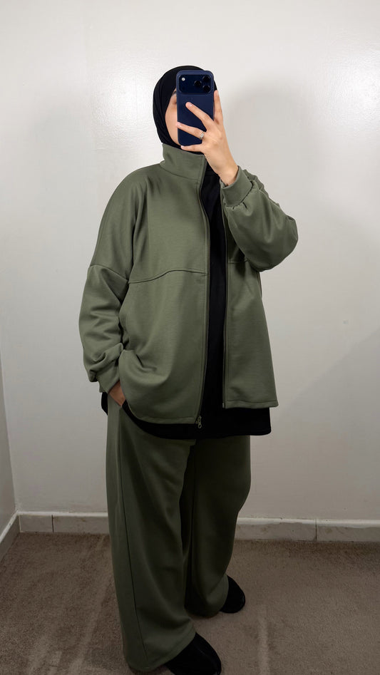 ENSEMBLE COMFY VERT KAKI