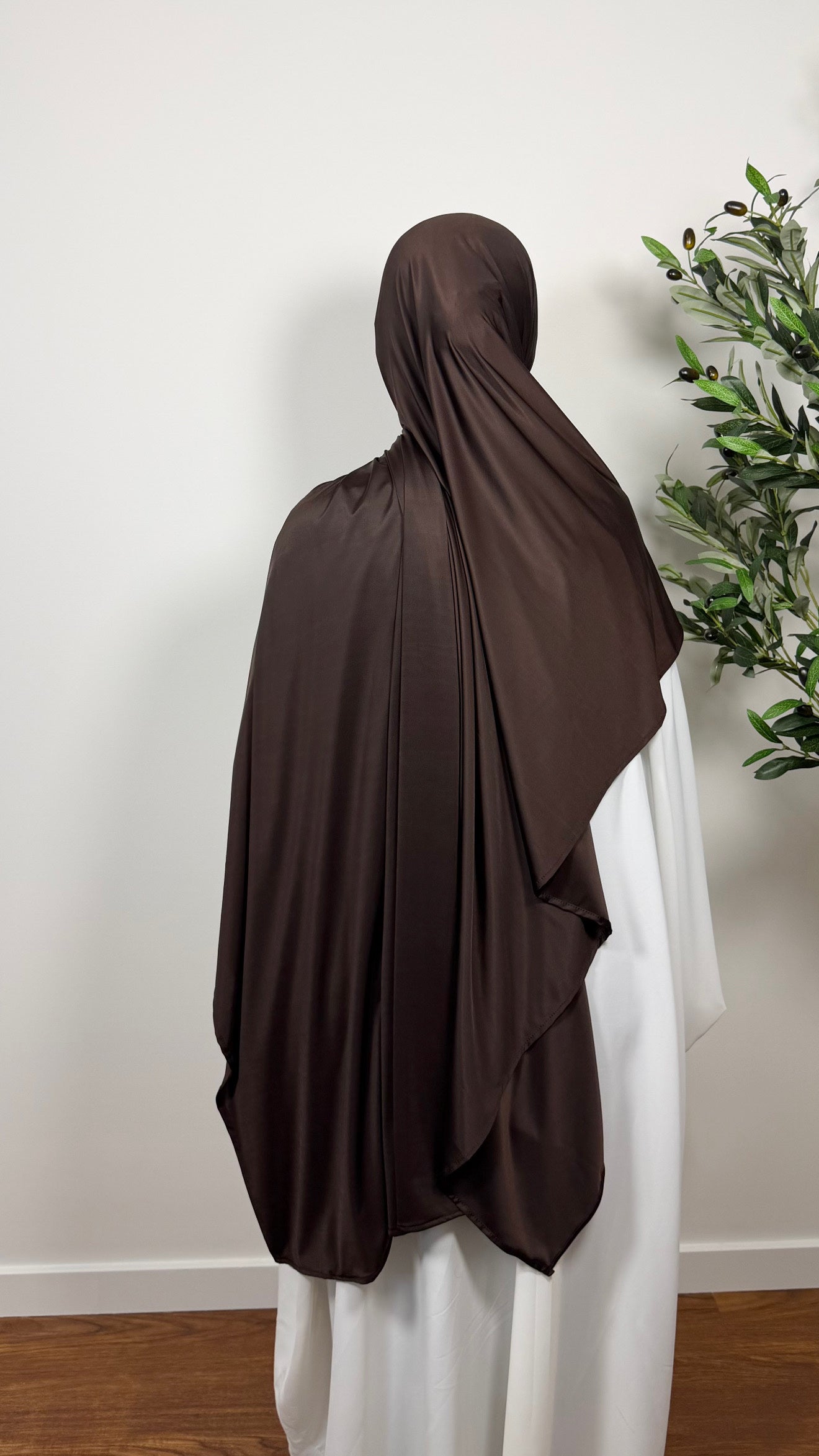 HIJAB JERSEY LIQUID MARRON