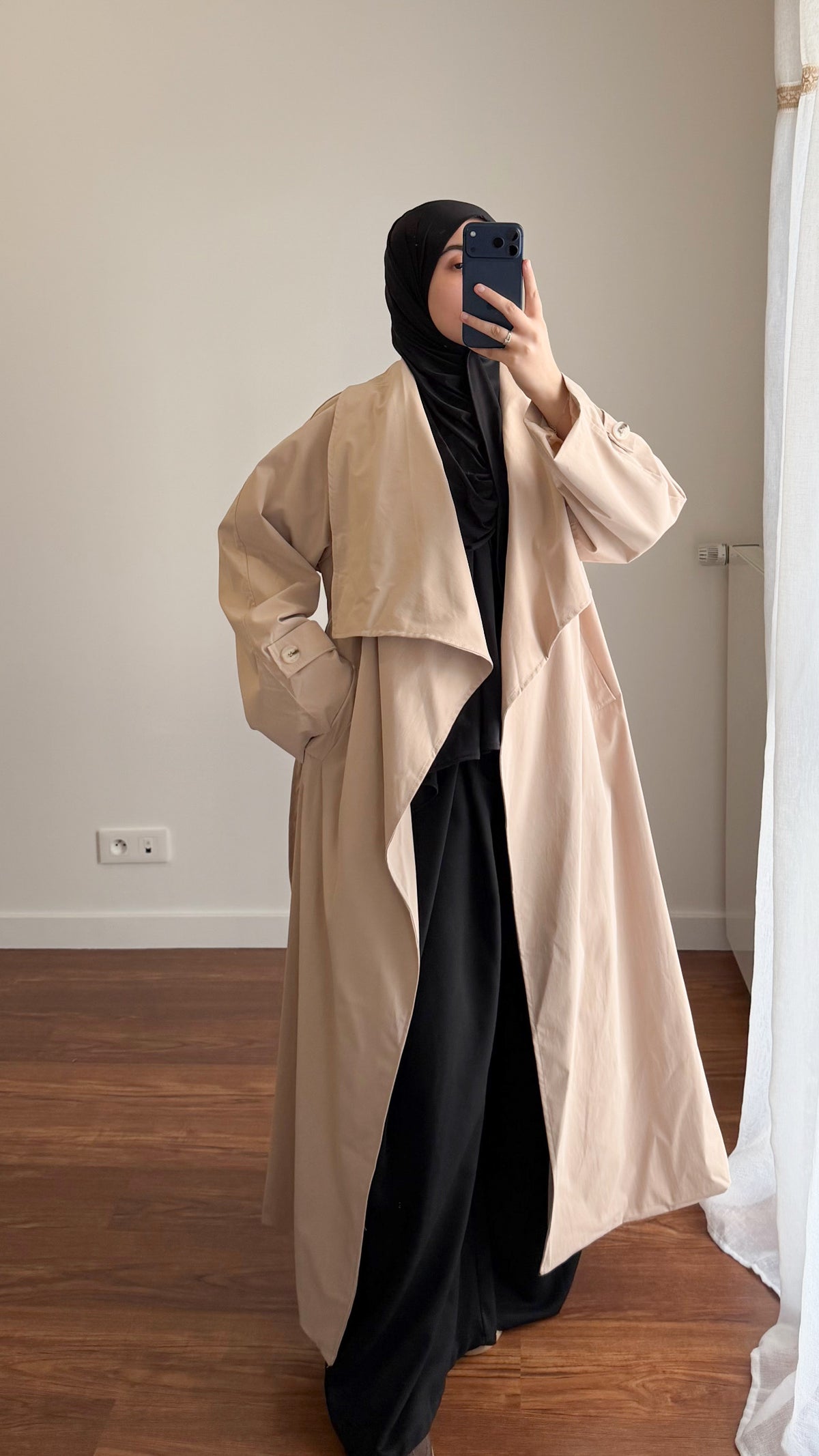 TRENCH LONG SARAH BEIGE