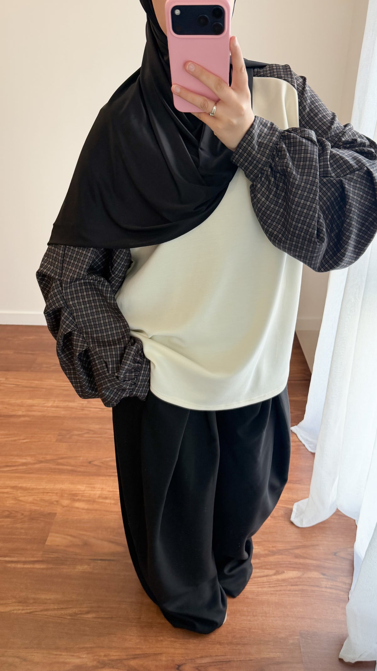 SWEAT BI-MATIÈRE BLANC