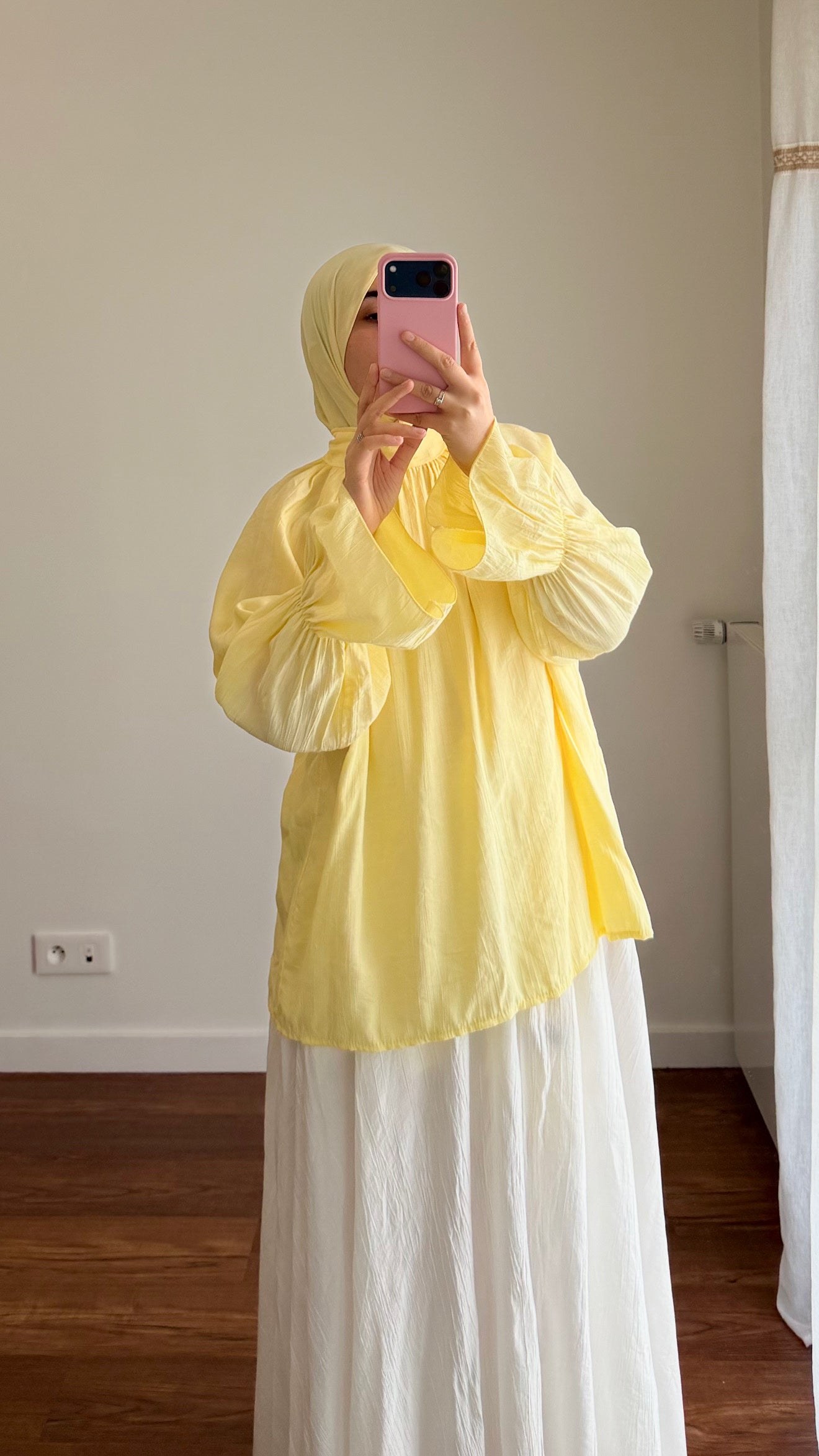 CHEMISIER INAYA JAUNE