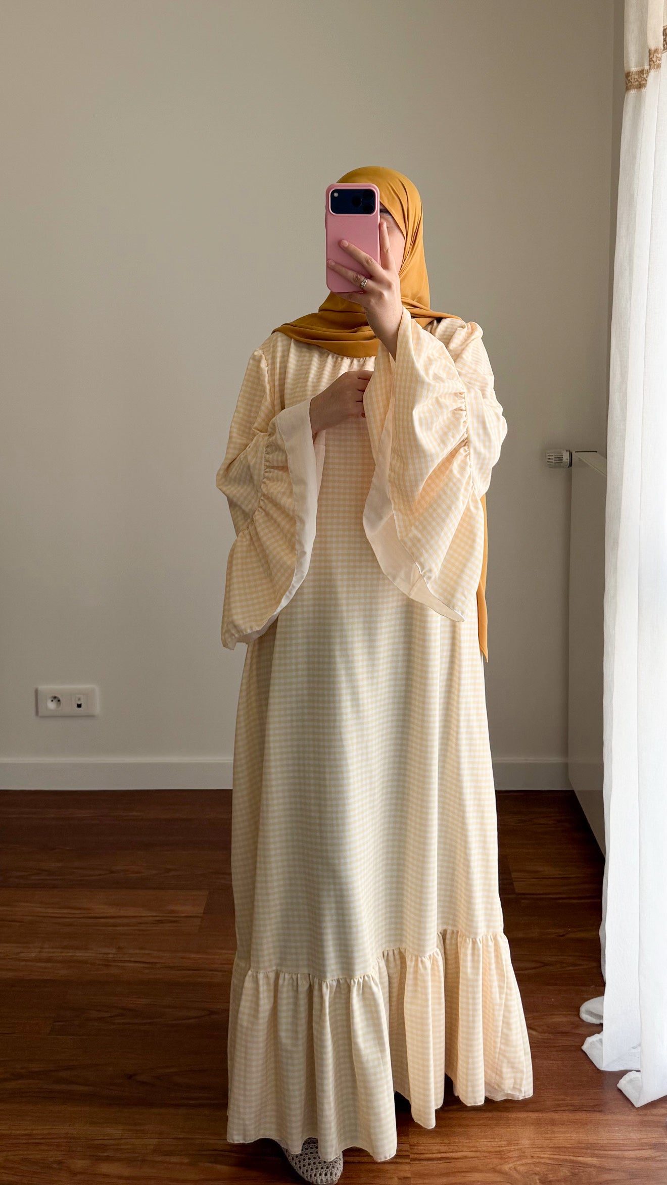 ROBE VICHY 2.0 JAUNE