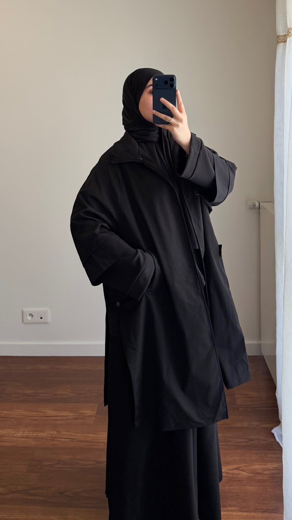 TRENCH OUVERT NOIR