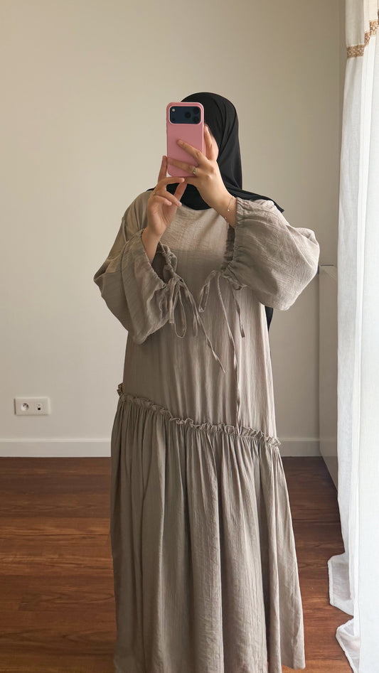 ROBE AYRA TAUPE