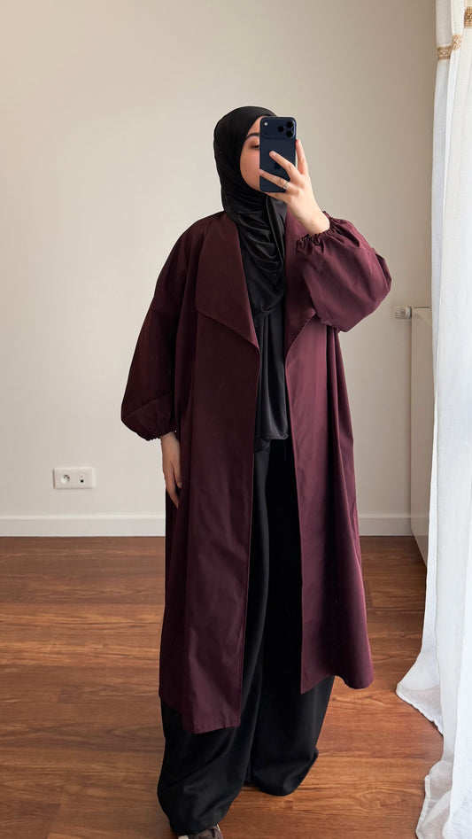TRENCH BASIQUE BORDEAU