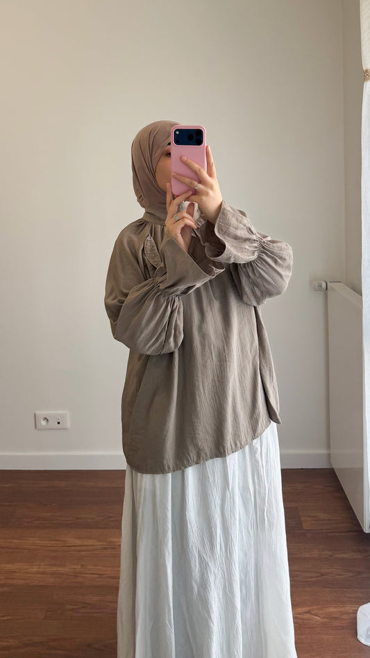 CHEMISIER INAYA TAUPE