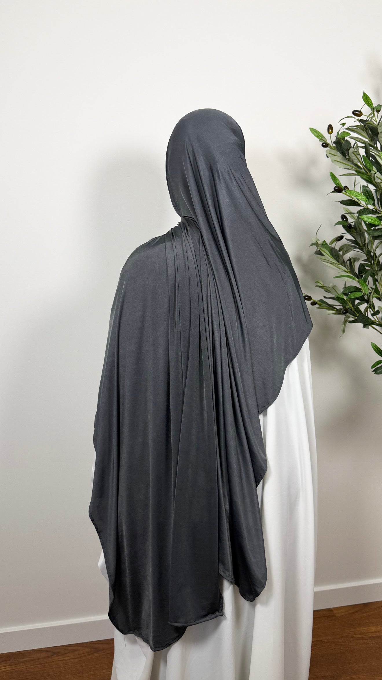 HIJAB JERSEY LIQUID GRIS ANTHRACITE
