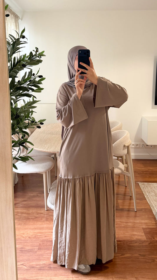 ROBE T-SHIRT TAUPE
