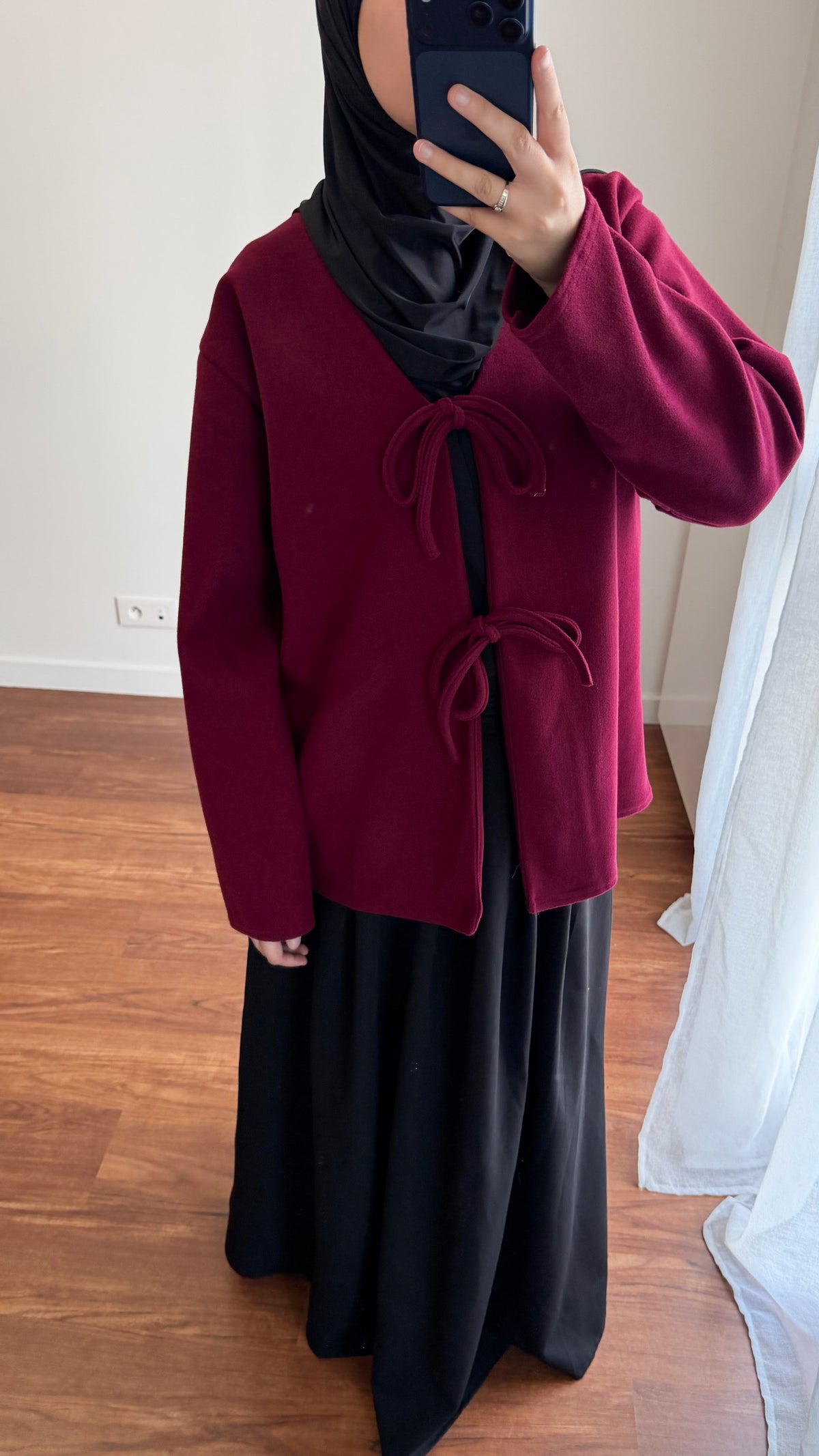 VESTE INAYA BORDEAU