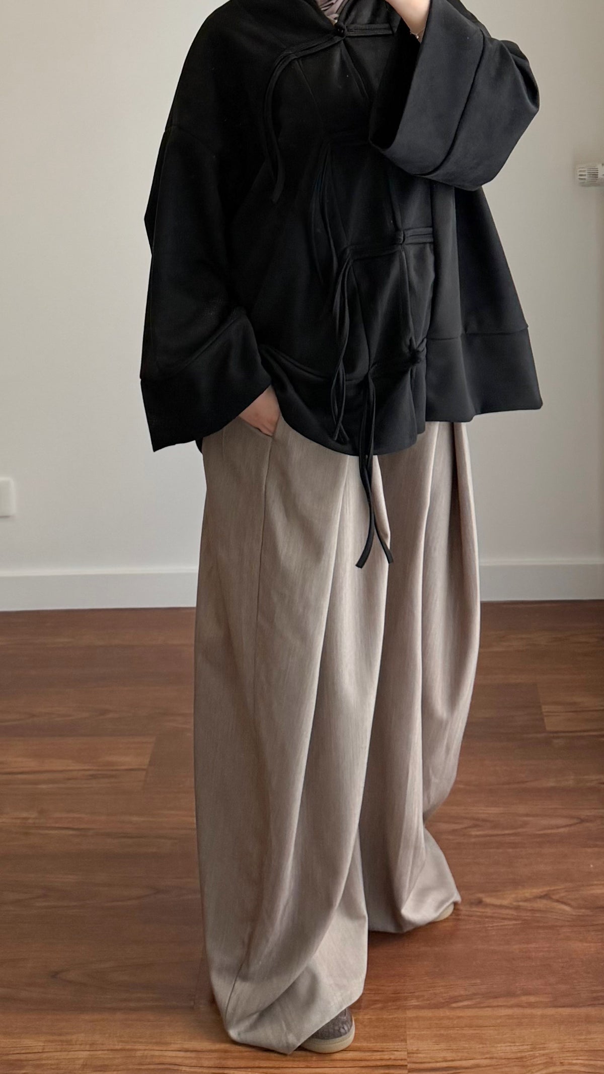PANTALON BAGGY TAUPE
