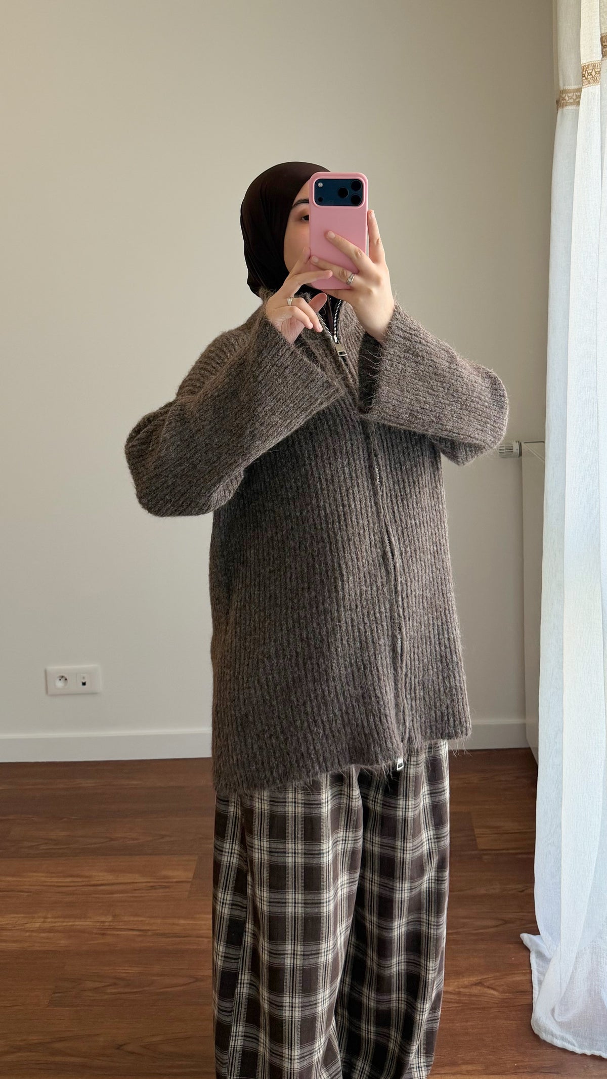 GILET ZIPPÉ MARRON