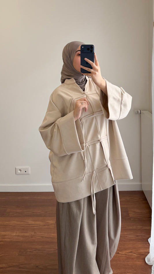 HAUT TOKYO EN DAIM BEIGE