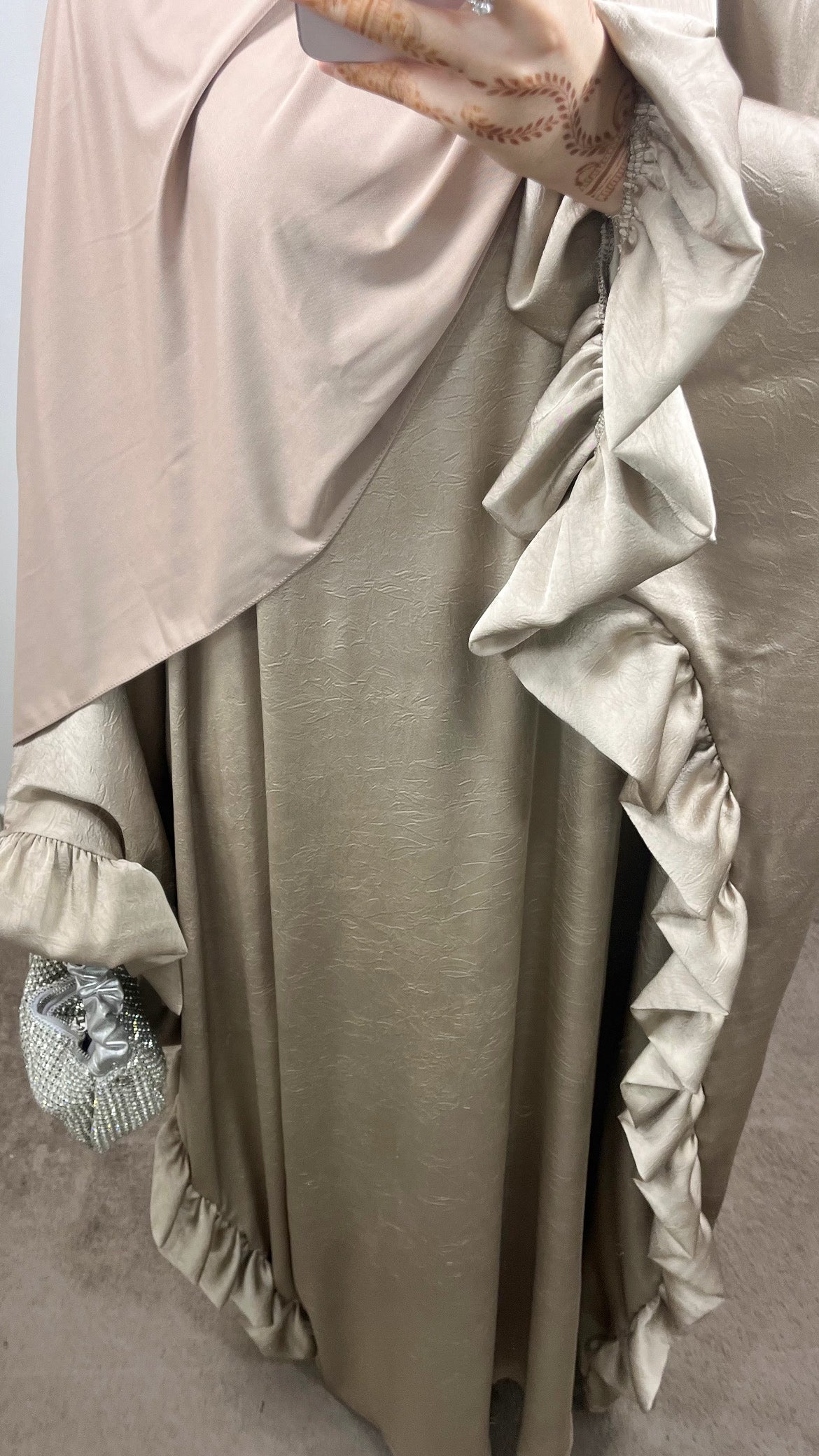 ABAYA BUTTERFLY TAUPE