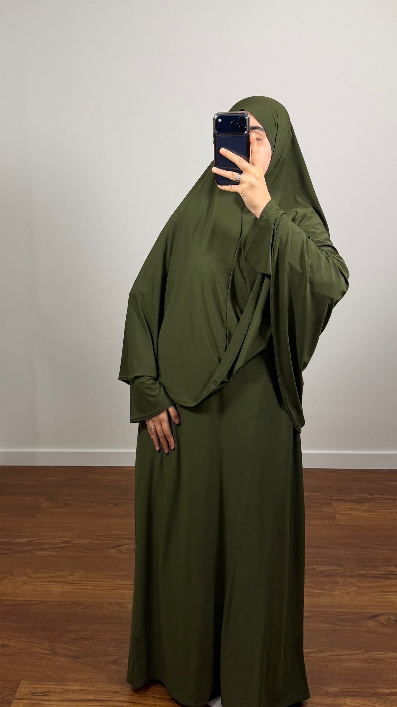 ENSEMBLE DE PRIÈRE VERT KAKI EN JERSEY PREMIUM