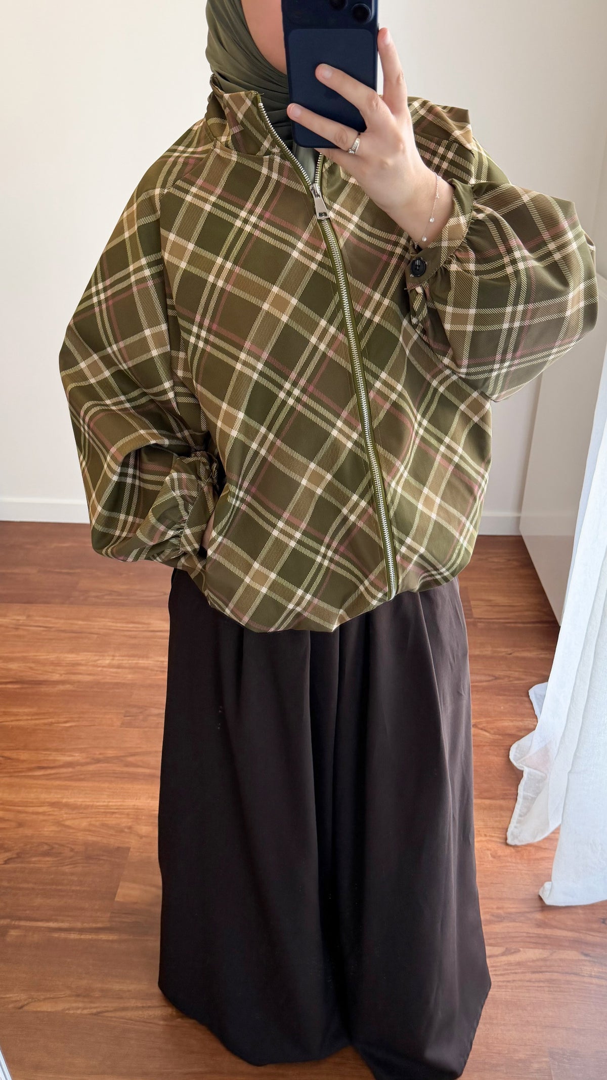 VESTE ZIPPÉE ISRA VERT