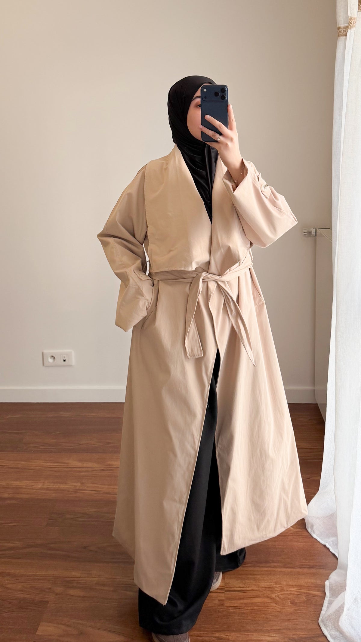 TRENCH LONG SARAH BEIGE