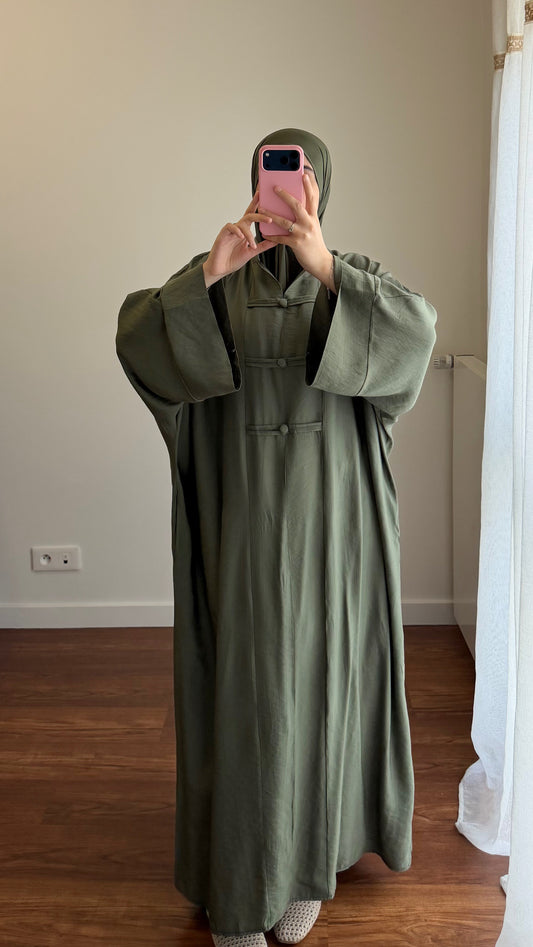 ABAYA TOKYO VERT KAKI