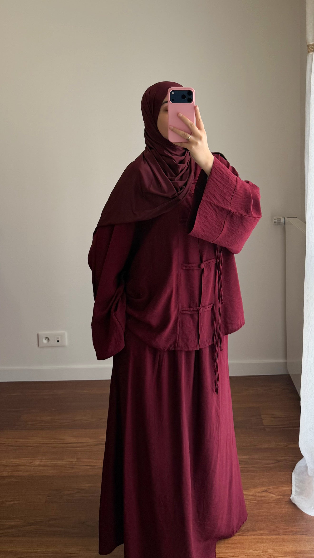 ENSEMBLE JUPE TOKYO BORDEAU