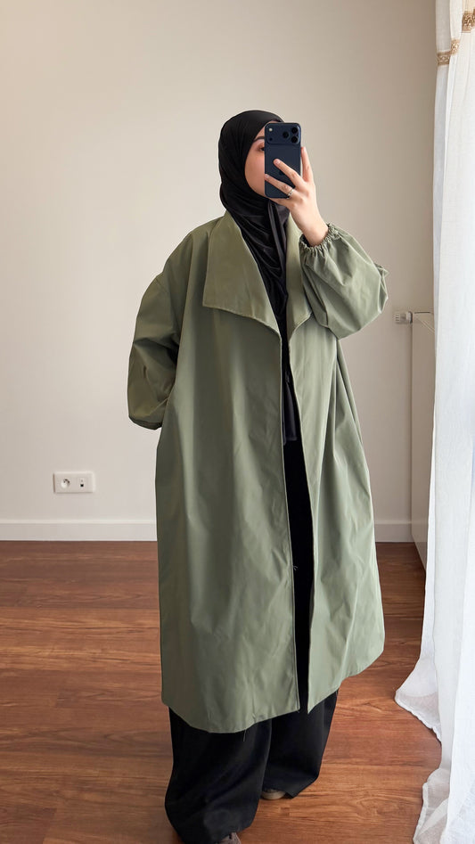 TRENCH BASIQUE VERT