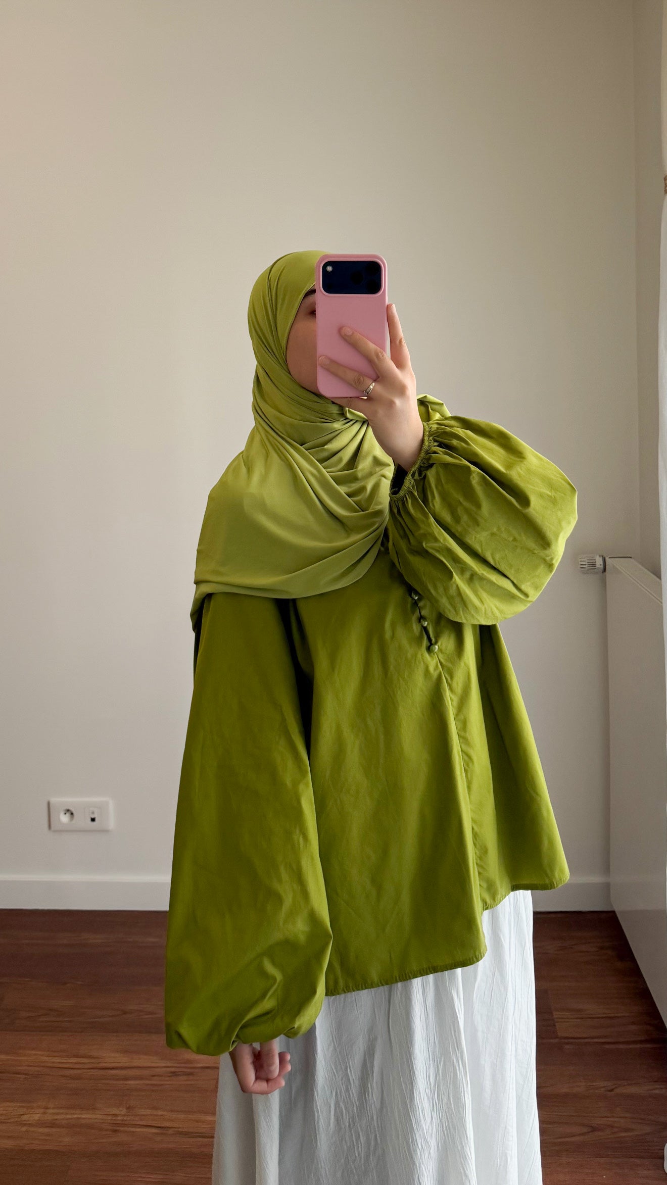 BLOUSE SIYA POPELINE VERT OLIVE