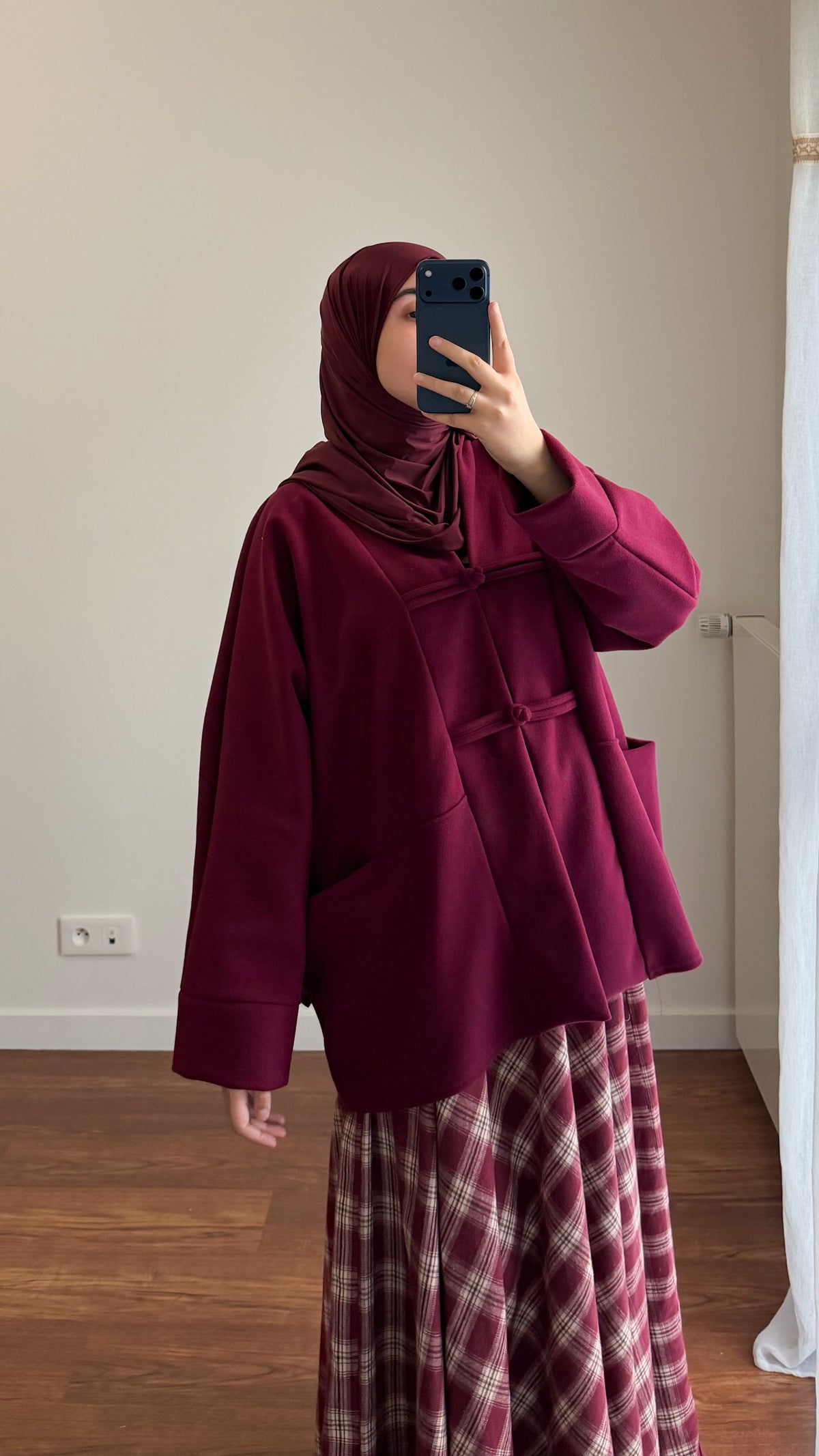 VESTE YUNA BORDEAU