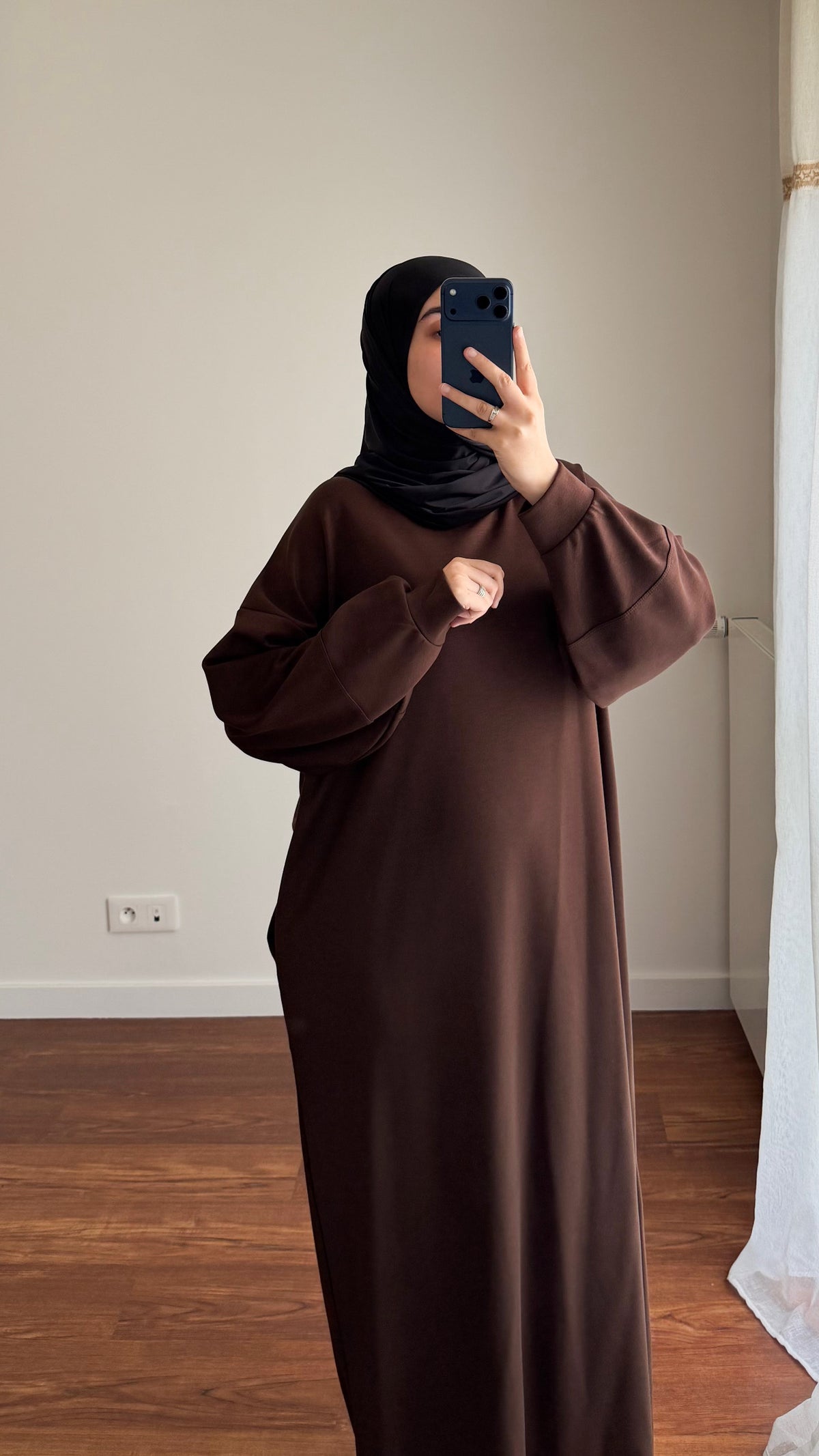 ROBE SWEAT MARRON