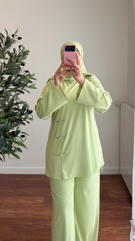 BURKINI TOKYO 3 PIÈCES VERT D’EAU