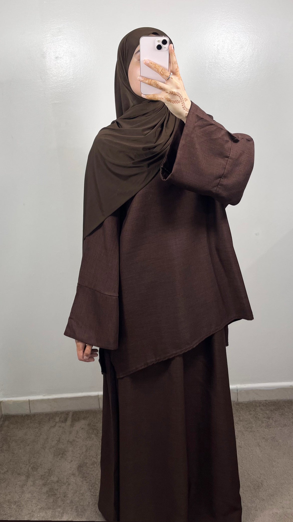 ENSEMBLE JUPE AYAT MARRON