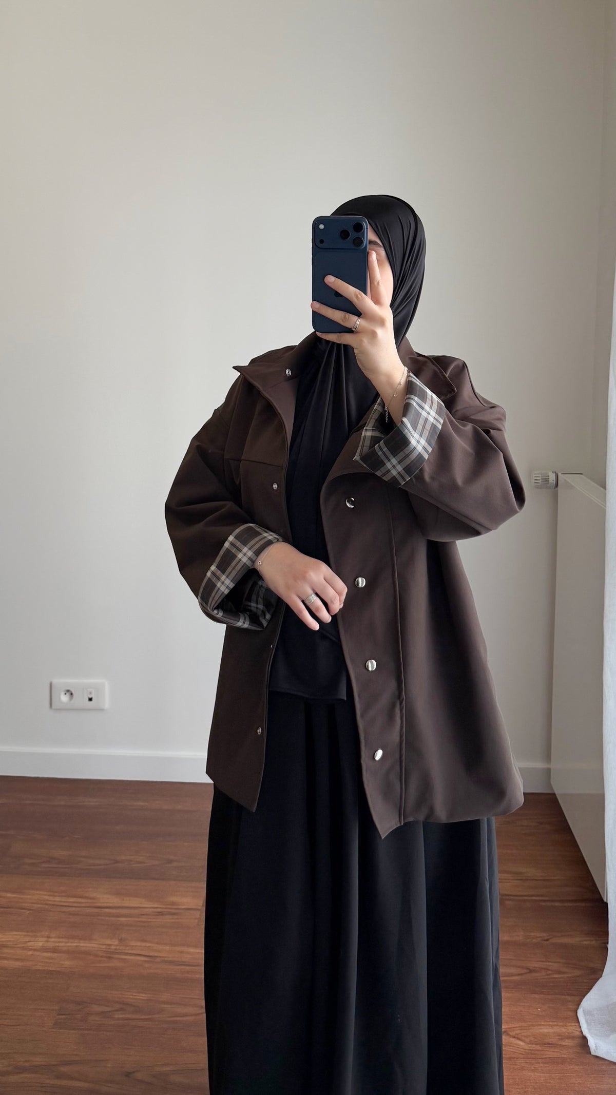 VESTE LIYA MARRON