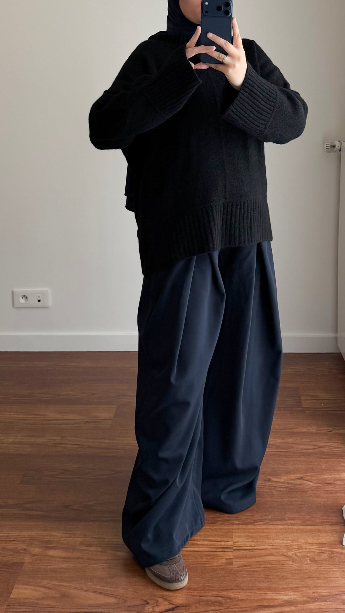 PANTALON BAGGY BLEU MARINE