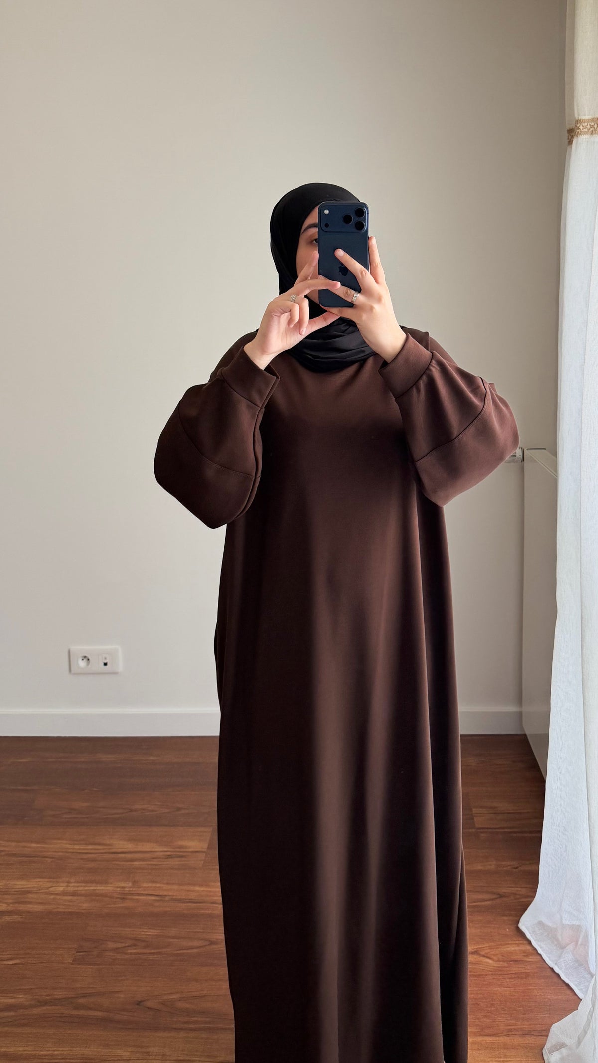 ROBE SWEAT MARRON