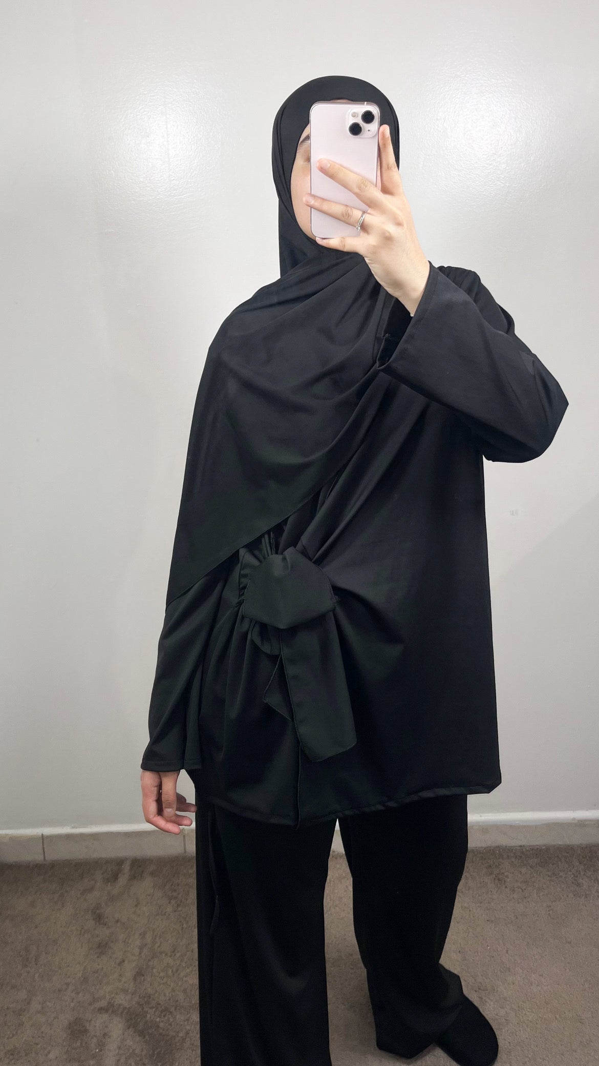 BURKINI 3 PIÈCES À NOUER NOIR