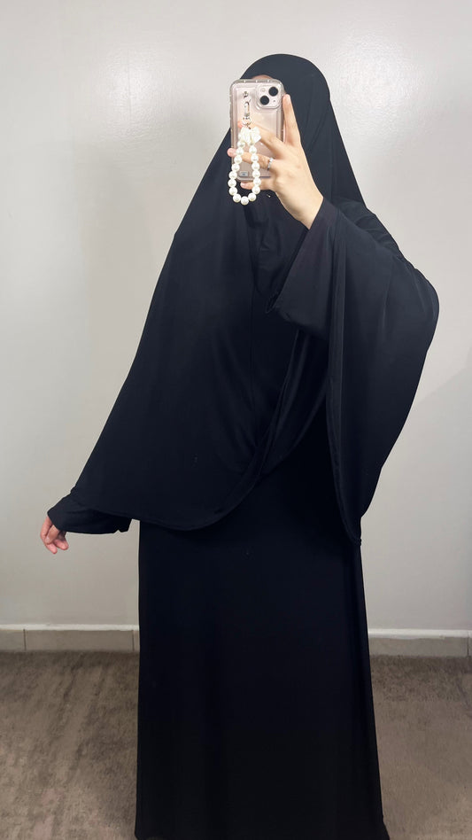 SCHWARZES PREMIUM JERSEY GEBETSSET