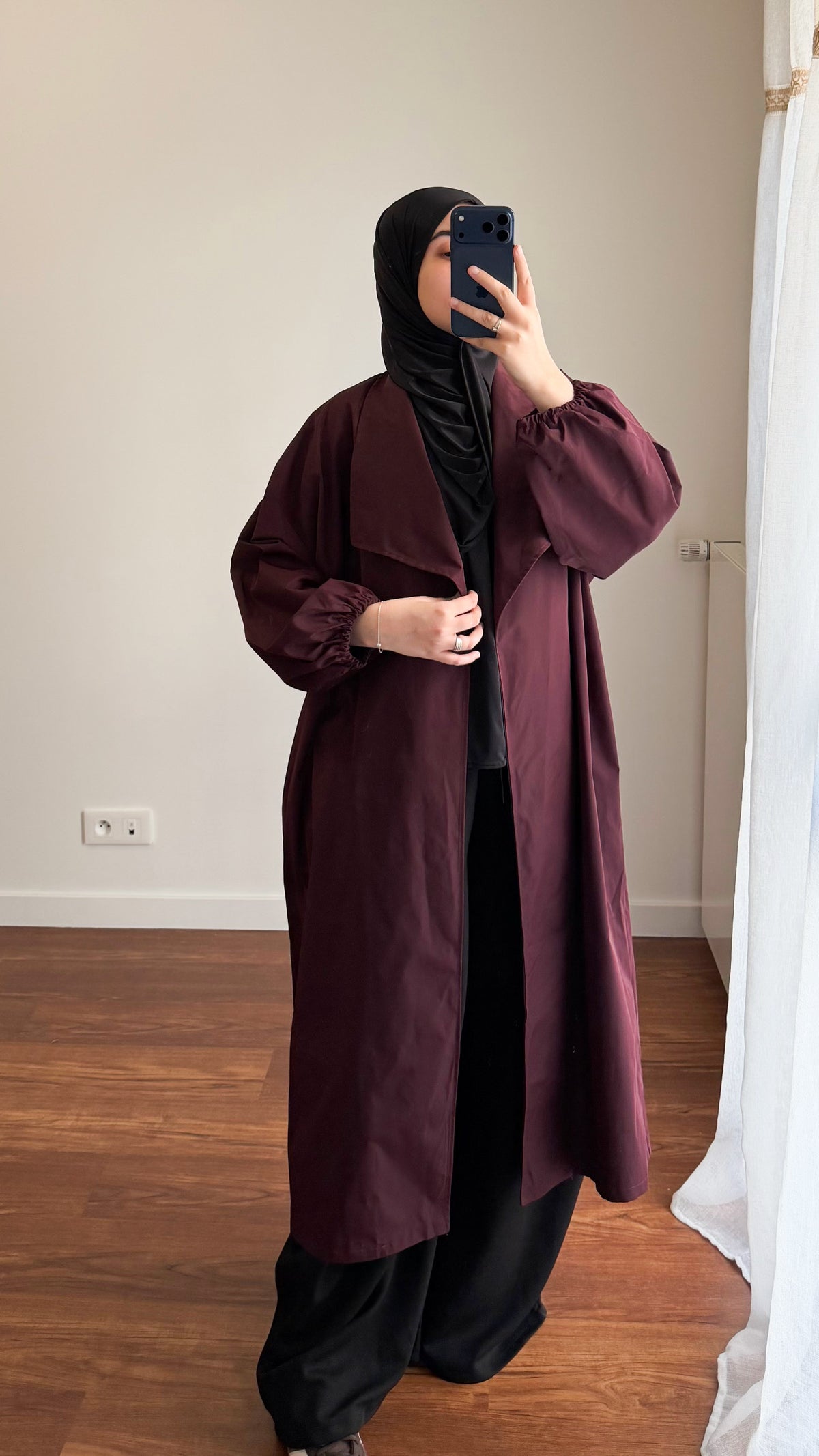 TRENCH BASIQUE BORDEAU